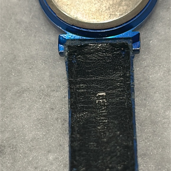 Vintage Blue and Gold Women's Watch with Skeleton Dial - Picture 5 of 11